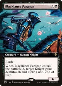 Blacklance Paragon (Extended Art) from Throne of Eldraine