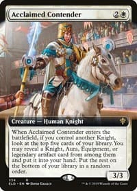 Acclaimed Contender (Extended Art) from Throne of Eldraine
