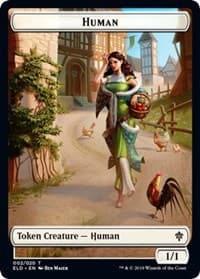 Human Token from Throne of Eldraine
