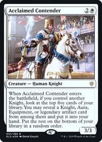 Acclaimed Contender from Prerelease Cards