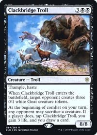 Clackbridge Troll from Prerelease Cards