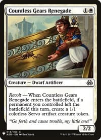 Countless Gears Renegade from The List Reprints