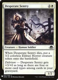 Desperate Sentry from The List Reprints