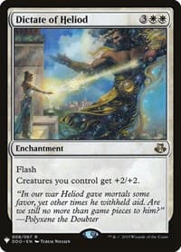 Dictate of Heliod from The List Reprints