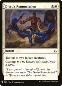 Djeru's Renunciation from The List Reprints
