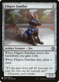 Filigree Familiar from The List Reprints