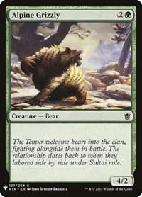 Alpine Grizzly from The List Reprints