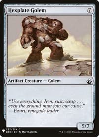Hexplate Golem from The List Reprints