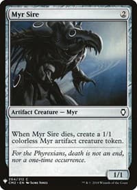 Myr Sire from The List Reprints