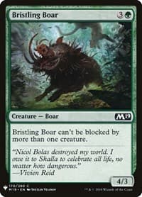 Bristling Boar from The List Reprints