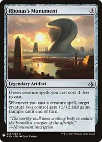 Rhonas's Monument from The List Reprints
