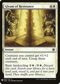 Gleam of Resistance from The List Reprints