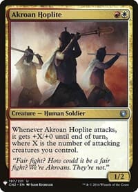 Akroan Hoplite from The List Reprints