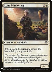 Lone Missionary from The List Reprints