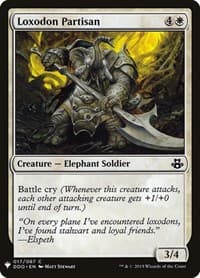 Loxodon Partisan from The List Reprints