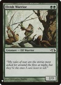 Elvish Warrior from The List Reprints