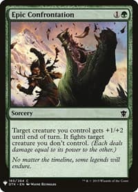 Epic Confrontation from The List Reprints