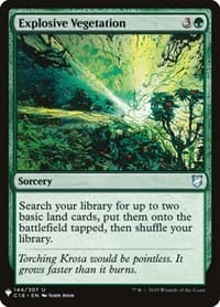 Explosive Vegetation from The List Reprints