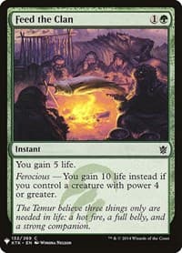 Feed the Clan from The List Reprints