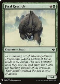 Feral Krushok from The List Reprints