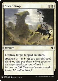 Sheer Drop from The List Reprints