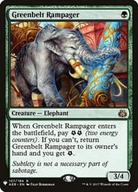 Greenbelt Rampager from The List Reprints