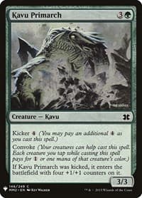 Kavu Primarch from The List Reprints