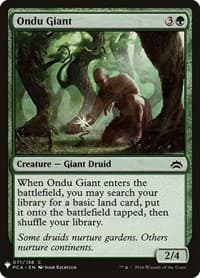 Ondu Giant from The List Reprints