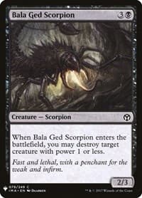 Bala Ged Scorpion from The List Reprints