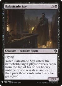 Balustrade Spy from The List Reprints