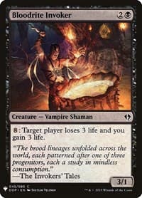 Bloodrite Invoker from The List Reprints