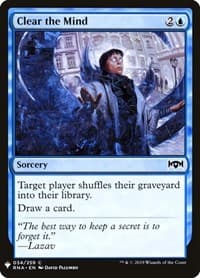 Clear the Mind from The List Reprints