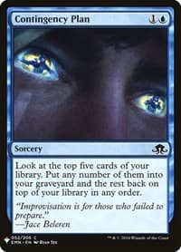 Contingency Plan from The List Reprints