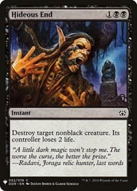 Hideous End from The List Reprints