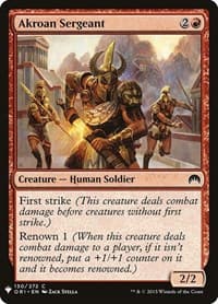 Akroan Sergeant from The List Reprints