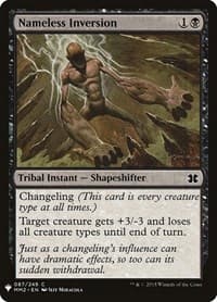 Nameless Inversion from The List Reprints