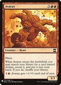 Avarax from The List Reprints