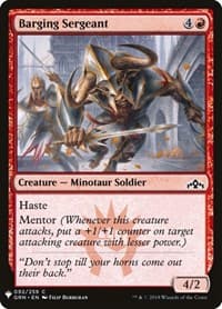 Barging Sergeant from The List Reprints
