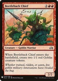 Beetleback Chief from The List Reprints