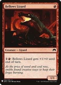 Bellows Lizard from The List Reprints