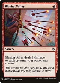Blazing Volley from The List Reprints