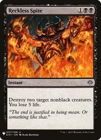 Reckless Spite from The List Reprints