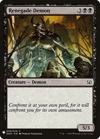 Renegade Demon from The List Reprints