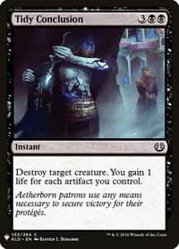 Tidy Conclusion from The List Reprints
