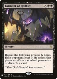 Torment of Hailfire from The List Reprints