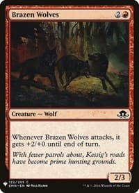 Brazen Wolves from The List Reprints