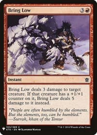 Bring Low from The List Reprints