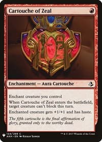 Cartouche of Zeal from The List Reprints