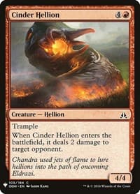 Cinder Hellion from The List Reprints
