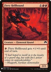 Fiery Hellhound from The List Reprints